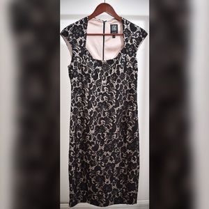 JAX black/nude cocktail dress